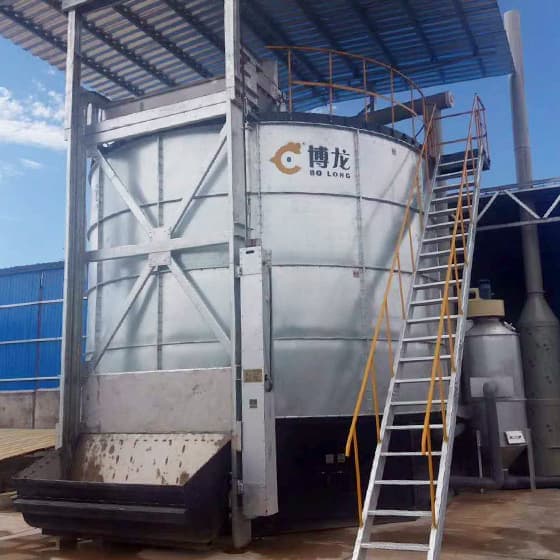 How do you process chicken manure with High-temperature aerobic fermentation?